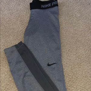 Grey Nike pro leggings great condition